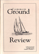Common Ground Review Cover - Volume 3 Issue 1