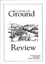 Common Ground Review Cover - Volume 3 Issue 2