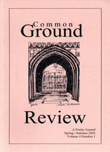 Common Ground Review Cover - Volume 4 Issue 1
