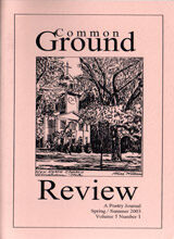 Common Ground Review Cover - Volume 5 Issue 1
