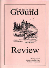 Common Ground Review Cover - Volume 7 Issue 1