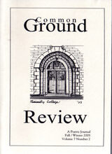 Common Ground Review Cover - Volume 7 Issue 2